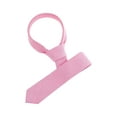 thumbnail image 1 of INSPIRE CHIC Men's Self-Tied Solid Color Formal Slim Ties Pink, 1 of 5