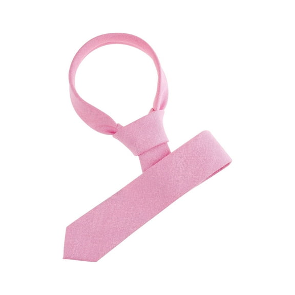 INSPIRE CHIC Men's Self-Tied Solid Color Formal Slim Ties Pink