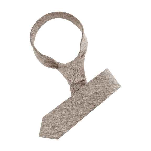 INSPIRE CHIC Men's Self-Tied Solid Color Formal Slim Ties Light Brown