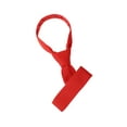 thumbnail image 1 of INSPIRE CHIC Men's Self-tied Solid Color Neckties Flat Neckwear Knitted Ties Red, 1 of 5