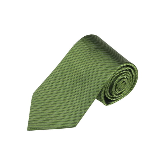 INSPIRE CHIC Men's Solid Color Narrow Stripes Necktie Graduation Suit Formal Ties Grass Green