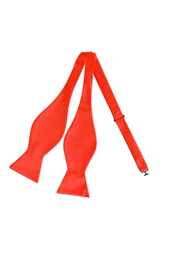 Men's Solid Color Self-tied for Formal Wedding Party Tuxedo Bow Ties Red One Size
