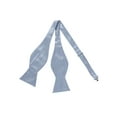 thumbnail image 1 of INSPIRE CHIC Men's Solid Color Self-tied for Formal Wedding Party Tuxedo Bow Ties Silver One Size, 1 of 5