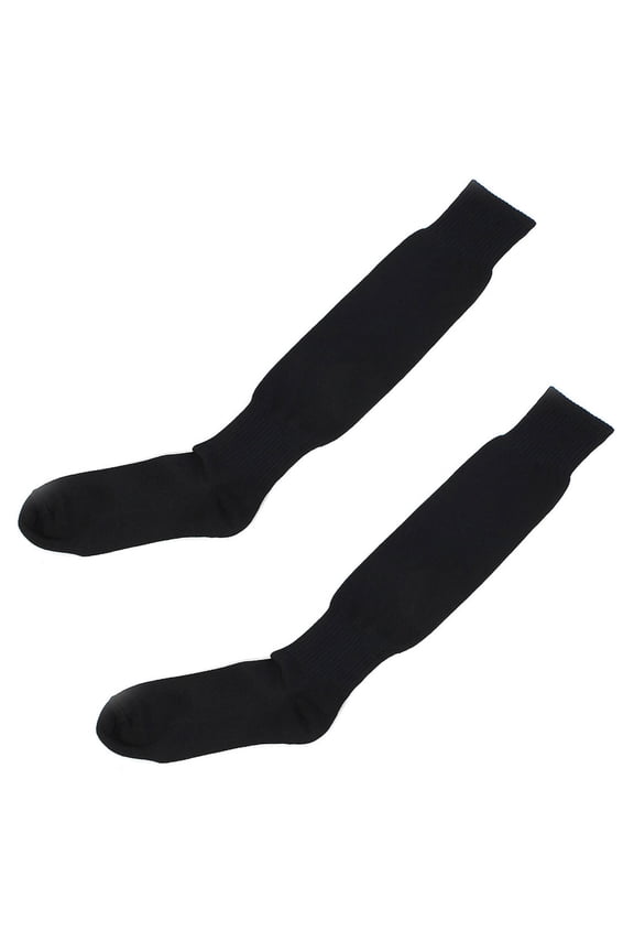 Men's Sport Hockey Rugby Baseball Soccer Football Long Socks Black One Size