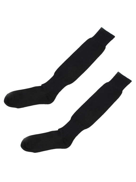 Men's Sport Hockey Rugby Baseball Soccer Football Long Socks Black One Size