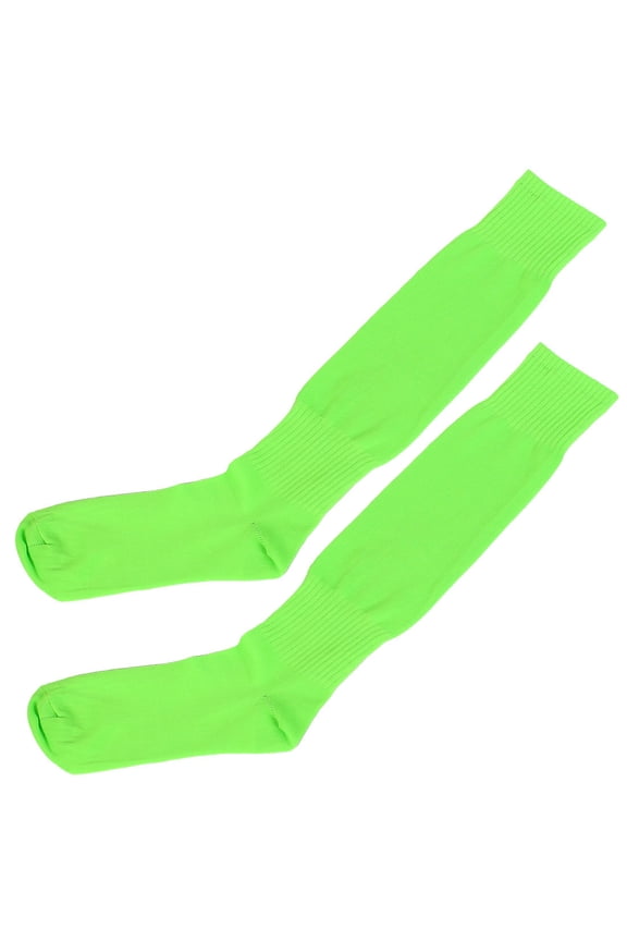 Men's Sport Hockey Rugby Baseball Soccer Football Long Socks Fluorescent Green One Size