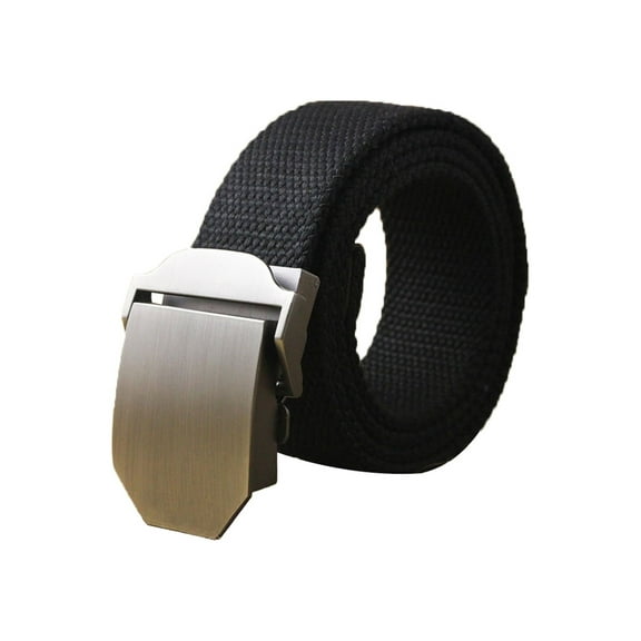 INSPIRE CHIC Men's Strategic Web Belt With Zinc Alloy Buckle Width 1 1/2"