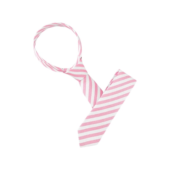 INSPIRE CHIC Men's Stripe Necktie Self-Tied Linen Slim Ties for Business Casual Pink One Size