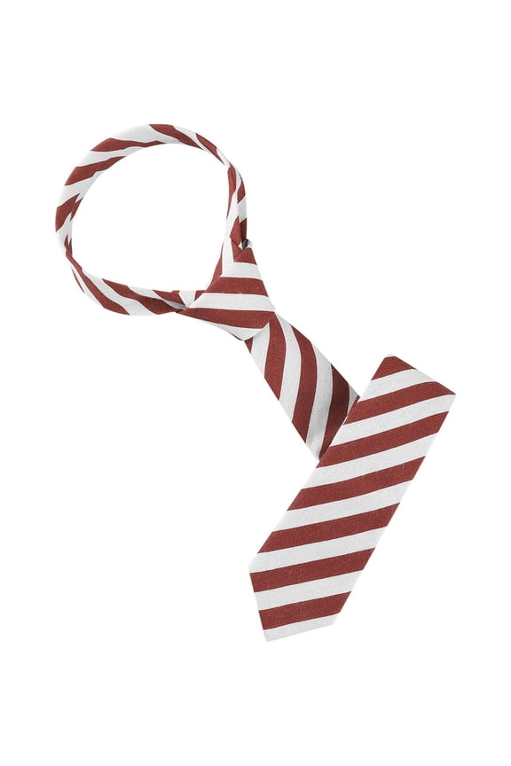 Men's Stripe Self-Tied Slim Ties Red One Size