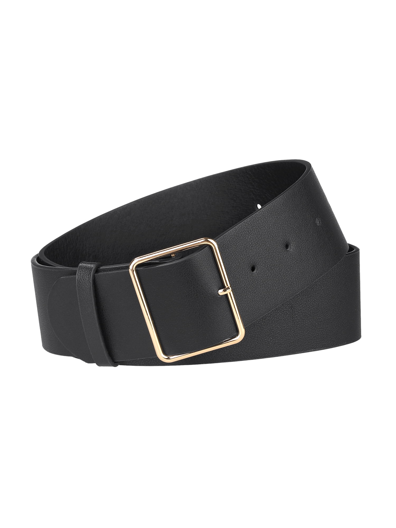 Allegra K PU Leather Belts Metal Pin Buckle 2 Inches Wide Belt for Dress Pants Allegra K - Brandclub - Allegra K Women Pin Buckle Belt Soft  main image 2