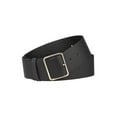 thumbnail image 1 of INSPIRE CHIC PU Leather Belts for Women Metal Pin Buckle 2 inches Wide Belt for Dress Pants Black, 1 of 4