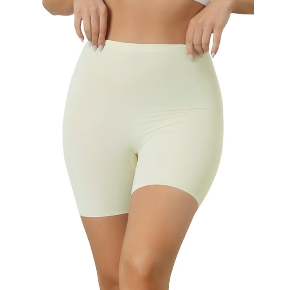 INSPIRE CHIC Shapewear Shorts Tummy Control for Women High Waisted Boyshorts Body Shaper Underwear White XS