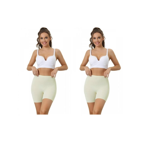 NOMADIC NOOK Shapewear Shorts Tummy Control for Women High Waisted Boyshorts Underwear 2 Packs