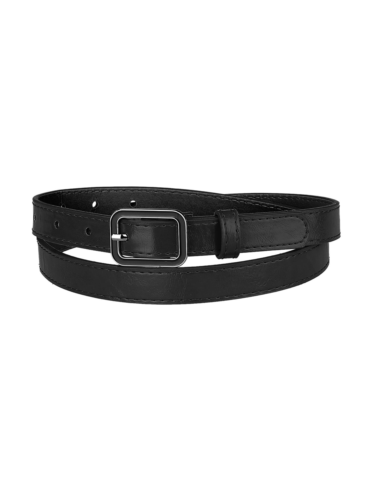 8294 Women\'s Mercer 2 For 1 Pant Belt, Black Mercer Pants – Black Wide-Leg Utility Trousers | 44HOURS main image 4