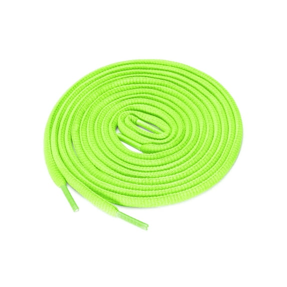 INSPIRE CHIC Unisex 2 Pairs Half Round Oval Shoelaces for Boots Athletic Sneakers Bright Green 100 cm/39.5"