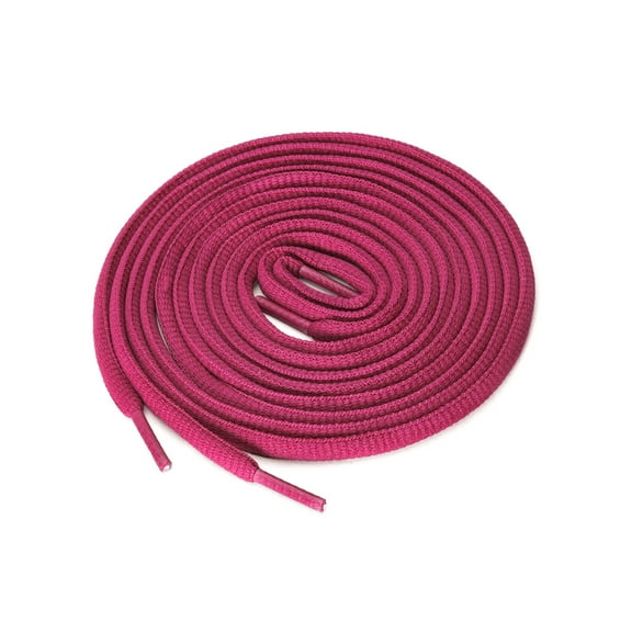 INSPIRE CHIC Unisex 2 Pairs Half Round Oval Elastic Shoelaces for Boots Athletic Sneakers Fuchisa 100 cm/39.5"