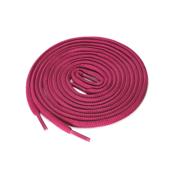 INSPIRE CHIC Unisex 2 Pairs Half Round Oval Shoelaces for Boots Athletic Sneakers Fuchisa 150 cm/59"