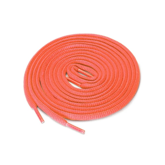 INSPIRE CHIC Unisex 2 Pairs Half Round Oval Shoelaces for Boots Athletic Sneakers Orange Red 100 cm/39.5"