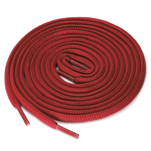 INSPIRE CHIC Unisex 2 Pairs Half Round Oval Shoelaces for Boots Athletic Sneakers Red 140 cm/55"
