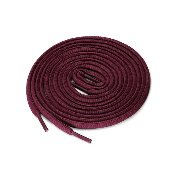 INSPIRE CHIC Unisex 2 Pairs Half Round Oval Shoelaces for Boots Athletic Sneakers Rust Red 140 cm/55"