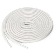 Allegra K Unisex 2 Pairs Half Round Oval Elastic Shoelaces for Boots Athletic Sneakers White 100 cm/39.5"