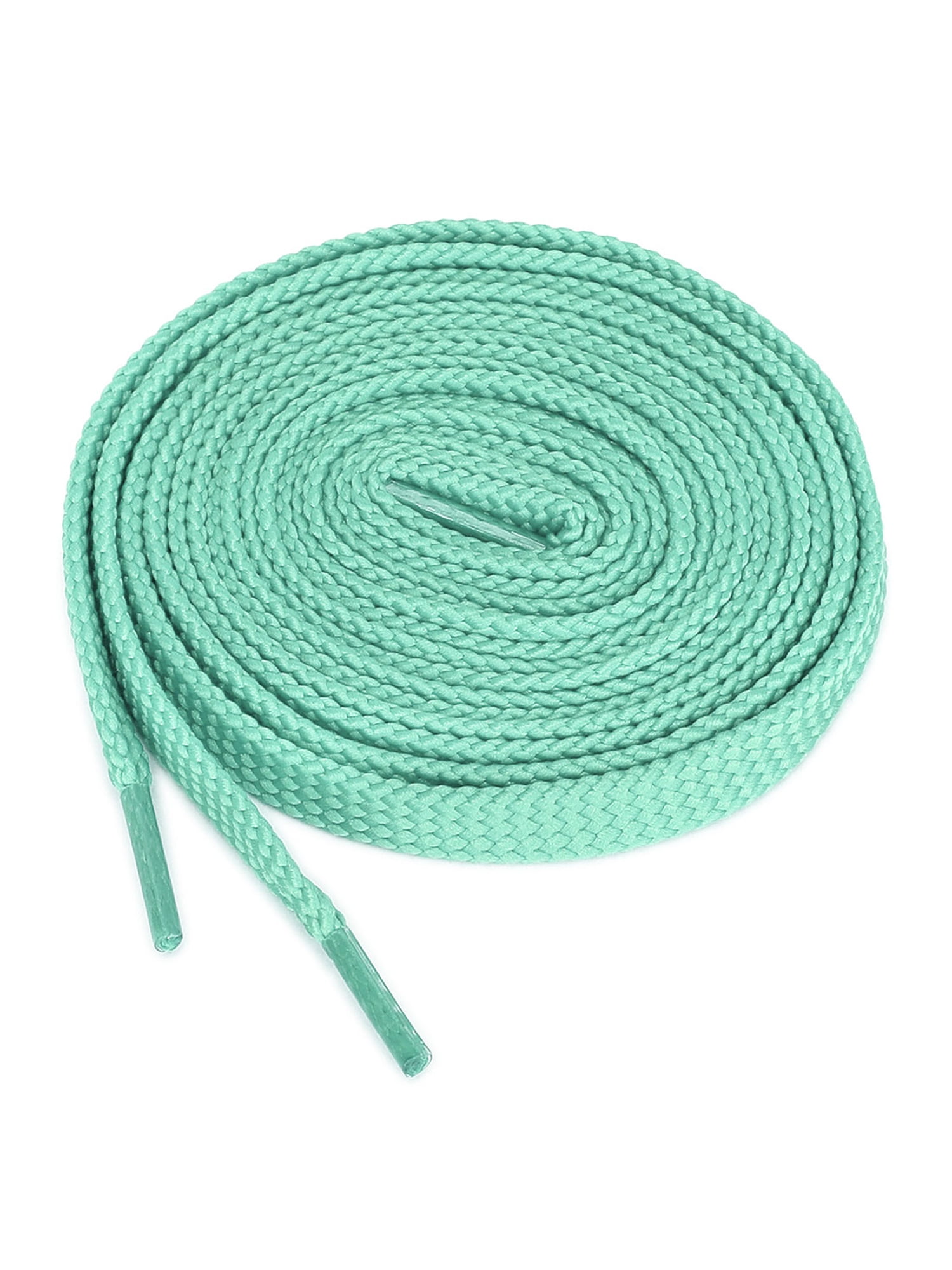 INSPIRE CHIC Unisex 2 Pairs Double Layers Hollow Shoestrings Flat Shoelaces Green 140cm / 55.11"
