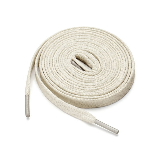INSPIRE CHIC Unisex 2 Pairs Waxed Cotton Flat Shoelaces for Work Boots Casual Shoes Beige 160cm / 62.99"