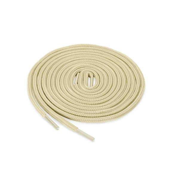 INSPIRE CHIC Unisex 1/5" Thick 2 Pairs Round Shoelace for Casual Sneakers Beige 70cm / 27.55"