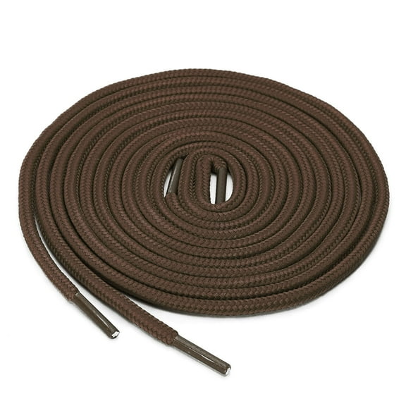 INSPIRE CHIC Unisex 1/5" Thick 2 Pairs Round Shoelace for Casual Sneakers Coffee 90cm / 35.43"