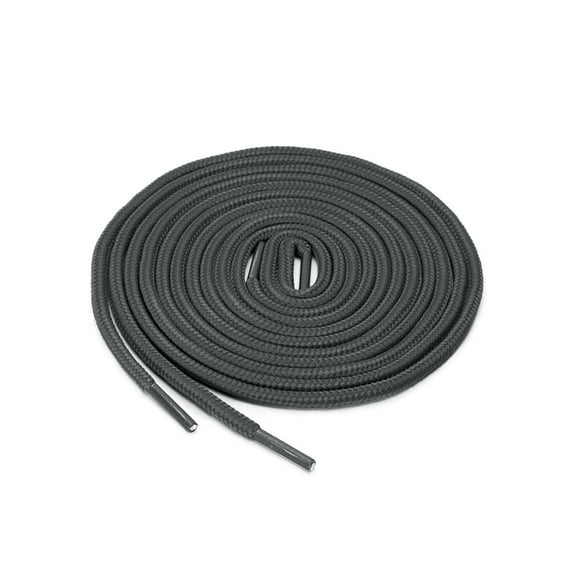 INSPIRE CHIC Unisex 1/5" Thick 2 Pairs Round Shoelace for Casual Sneakers Dark Gray 120cm / 47.24"