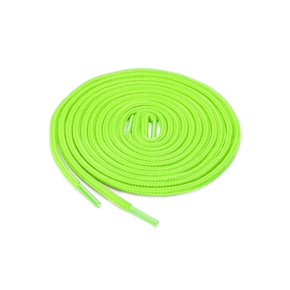 INSPIRE CHIC Unisex 1/5" Thick 2 Pairs Round Shoelace for Casual Sneakers Fluorescent Green 150cm / 59.05"