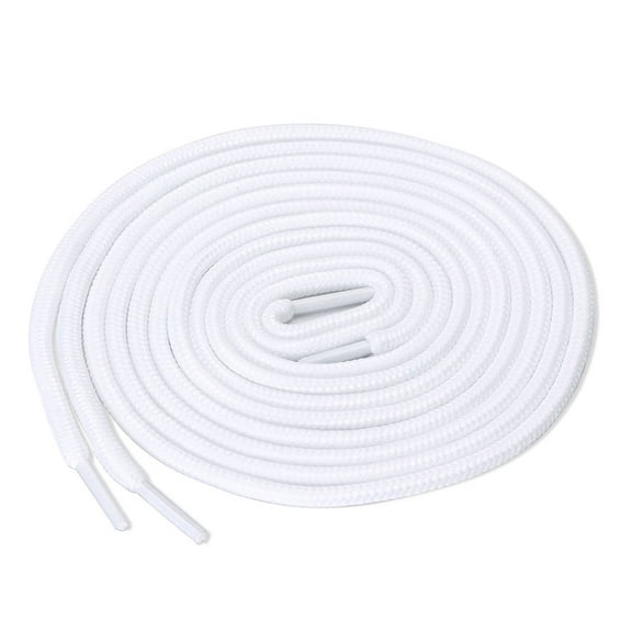 INSPIRE CHIC Unisex 1/5" Thick 2 Pairs Round Shoelace for Casual Sneakers White 70cm / 27.55"
