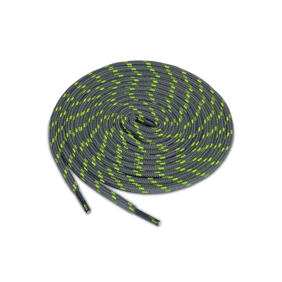 INSPIRE CHIC 3 Pairs Core Non-slip Round Shoelaces for Boots Hiking Walking Outdoor Shoes Dark Gray Green 140cm / 55.11"
