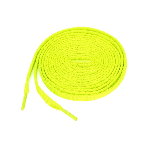 INSPIRE CHIC Unisex 5 Pairs High Durability Athletic Flat Shoelaces for Sneakers Fluorescence Yellow 90 cm/35.5"
