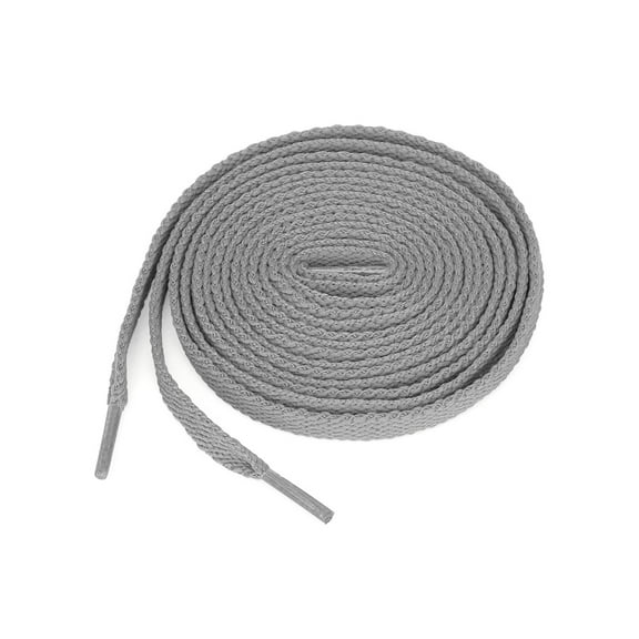 INSPIRE CHIC Unisex 5 Pairs High Durability Athletic Flat Shoelaces for Sneakers Light Gray 180 cm/71"