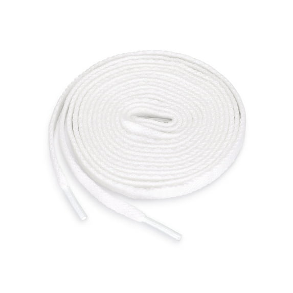INSPIRE CHIC Unisex 5 Pairs High Durability Athletic Flat Shoelaces for Sneakers White 180 cm/71"
