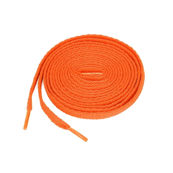 INSPIRE CHIC Unisex 5 Pairs High Durability Athletic Flat Shoelaces for Sneakers Yellow Orange 60 cm/24"