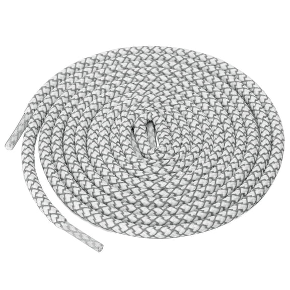 INSPIRE CHIC 2 Pairs Athletic Unisex Elastic Reflective Round Shoelaces for Sneakers White 100 cm/39.5"