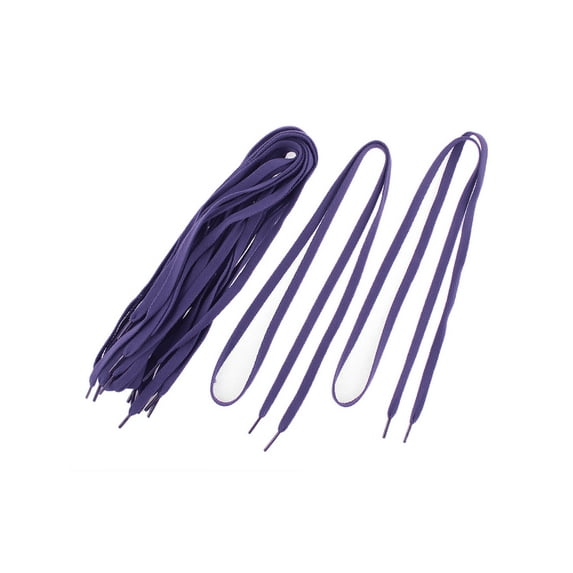 INSPIRE CHIC Unisex Athletic Sports Sneaker Flat Shoelace Strings Laces 110 x 0.8cm/43" x 0.3"(L*W) Dark Purple