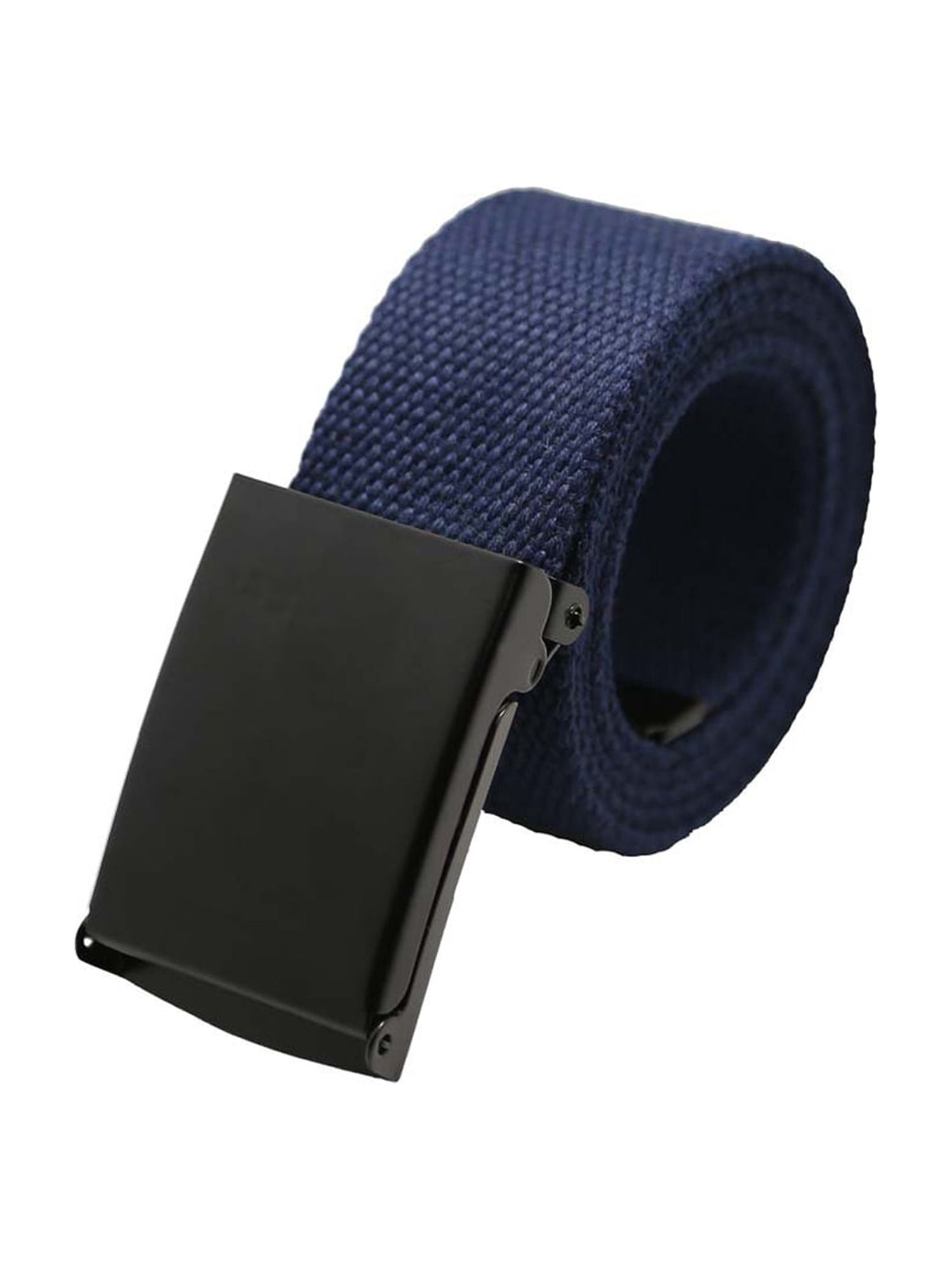 Canvas Belt with Zinc Alloy Buckle Adjustable No Holes Unisex 49\