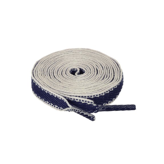 INSPIRE CHIC Unisex Color Block Stripe Canvas Flat Shoelace for Sneakers