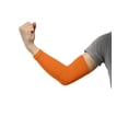 thumbnail image 1 of INSPIRE CHIC Unisex Compression Breathable Sports Arm Sleeves Protector Orange One Size, 1 of 2