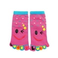 thumbnail image 1 of INSPIRE CHIC Unisex Dots Pattern Elastic Cuffs Ankle Length Toe Socks Red, 1 of 6