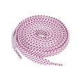 thumbnail image 1 of INSPIRE CHIC Unisex Double Layer Flat Hollow Shoelaces for Sneaker 100 cm/39.5" White-Fuchsia, 1 of 4