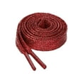thumbnail image 1 of INSPIRE CHIC Unisex Glitter Shiny Metallic Sparkling Flat Sneakers Shoelace 130cm/51.18" Red, 1 of 6