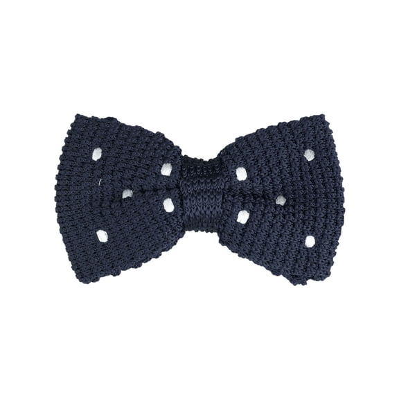 INSPIRE CHIC Unisex Pre-Tied Bowties Adjustable Strap Polka Dots Bow Tie Navy Blue One Size