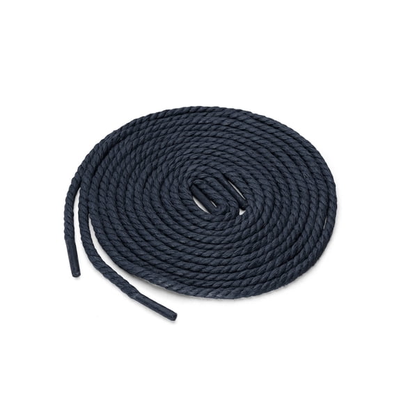 INSPIRE CHIC Unisex Round Rope Braided Waxed Shoelaces for Casual Dress Boots Shoes Blue 120 cm/47.2'