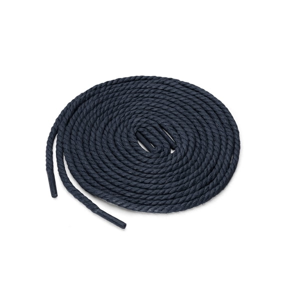 INSPIRE CHIC Unisex Round Rope Braided Waxed Shoelaces for Casual Dress Boots Shoes Blue 70 cm/27.5'