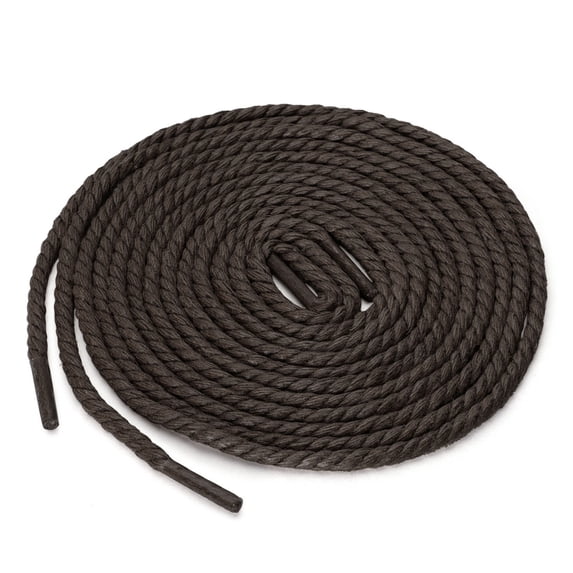 INSPIRE CHIC Halloween 2 Pairs Round Rope Waterproof Braided Waxed Shoelaces for Casual Dress Boots Shoes Coffee Color 70 cm/27.5"