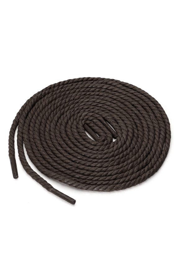 Unisex Round Rope Braided Waxed Shoelaces for Casual Dress Boots Shoes Coffee Color 70 cm/27.5'